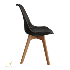 Cadeira Saarinen Wood Preta		